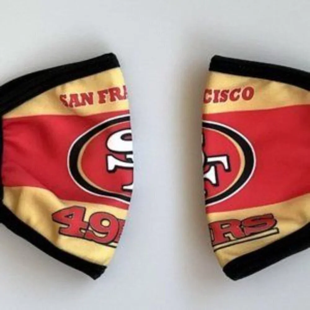 San Francisco 49ers Face Mask 2 Pack Face Dust, Sun Protection, Unisex